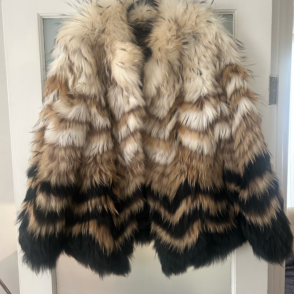 THEORY genuine fur jacket